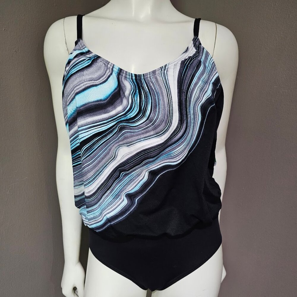 Coco Reef Contours Amaris Printed Tummy-Control One-Piece Swimsuit - Picture 2 of 10